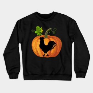 Chicken in pumpkin Crewneck Sweatshirt